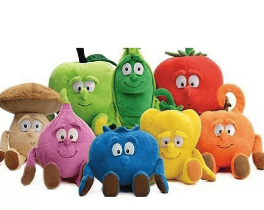 Vegetables and Fruits, Pumpkin and Watermelon Plush Toys