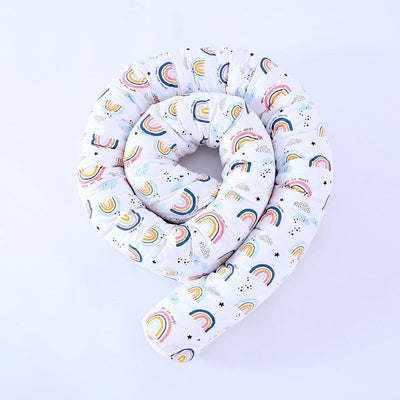 Cotton Rainbow Printing Bumper Bed Long Pillow